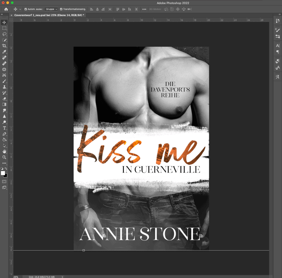 Buchcover zu Kiss me in Guerneville von Annie Stone